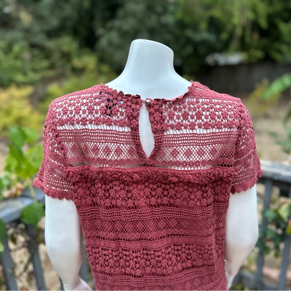 O2Sky Lace Mini Dress in Deep Burgandy • small • 1746 - Picture 7 of 10